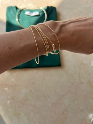 PULSEIRA CORDA VIOLÃO FECHO ÍMÃ OURO