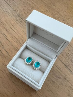 BRINCO OVAL PARAÍBA OURO