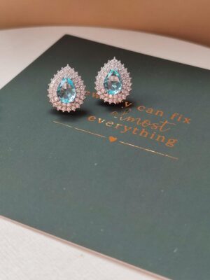 BRINCO GOTA ÁGUA MARINHA