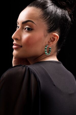 BRINCO ARGOLA ESMERALDA