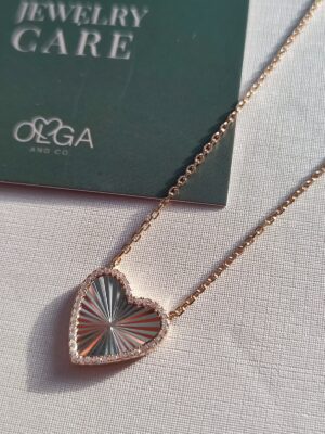 COLAR CORAÇAO RAIADO