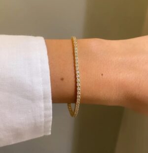 PULSEIRA RIVIERA 4 GARRAS OURO