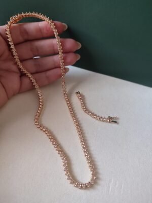COLAR RIVIERA CHAMPAGNE COM EXTENSOR