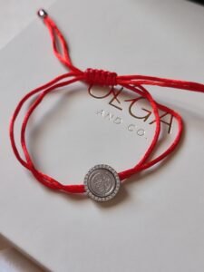 PULSEIRA FIO DE SEDA COM MEDALHA SÃO BENTO